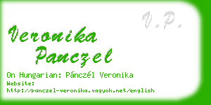 veronika panczel business card