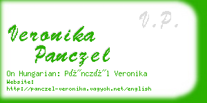 veronika panczel business card